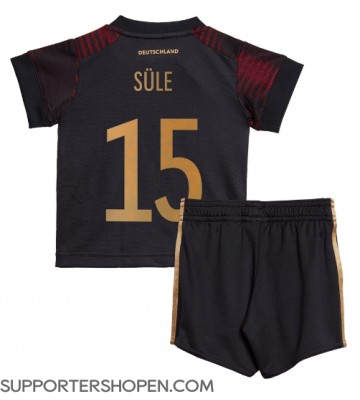 Tyskland Niklas Sule #15 Bortatröja Barn VM 2022 Kortärmad (+ korta byxor)